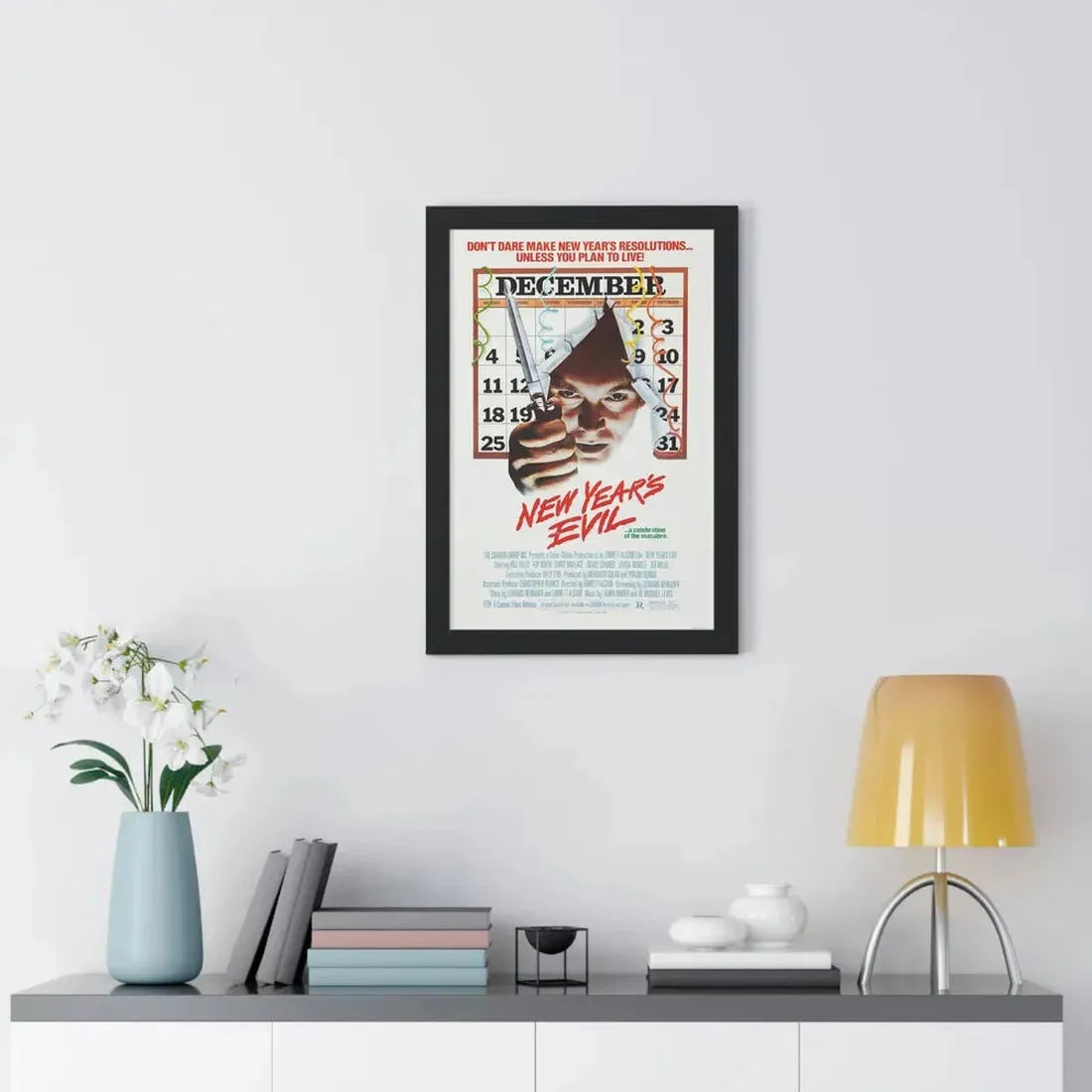 NEW YEARS EVIL 1980 - Framed Movie Poster - The Sticker Space