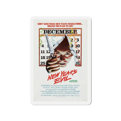 NEW YEARS EVIL 1980 Movie Poster - Refrigerator Magnet - The Sticker Space