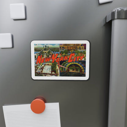 New York City (Greeting Postcards) Die-Cut Magnet-The Sticker Space