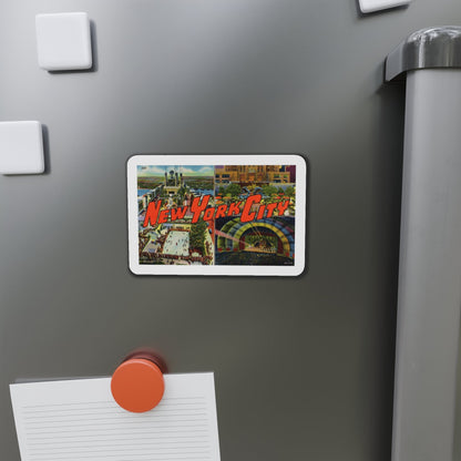 New York City (Greeting Postcards) Die-Cut Magnet-The Sticker Space