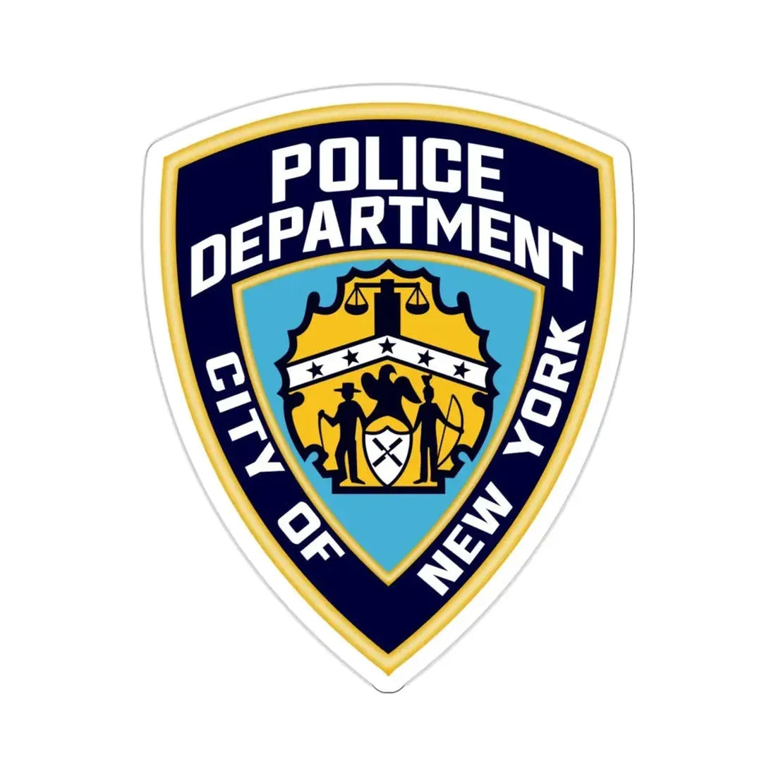 New York City Police Department STICKER Vinyl Die-Cut Decal 5 Inch - The Sticker Space
