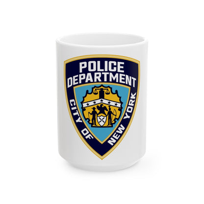 New York City Police Department - White Coffee Mug-15oz-The Sticker Space