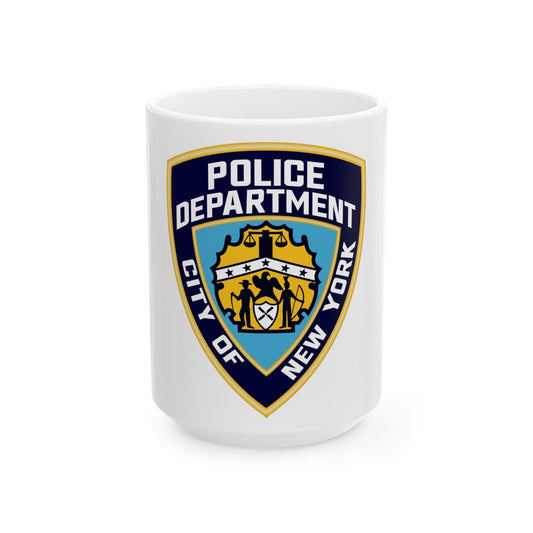 New York City Police Department - White Coffee Mug-15oz-The Sticker Space