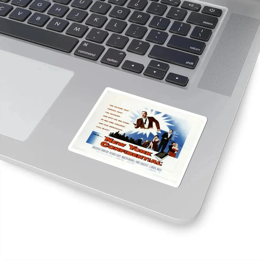 New York Confidential 1955 Movie Poster - STICKER Vinyl Kiss-Cut Decal - The Sticker Space