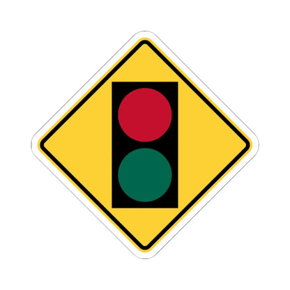 New York ramp meter sign (New York) (Road Sign) STICKER Vinyl Kiss-Cut Decal 6 Inch White - The Sticker Space