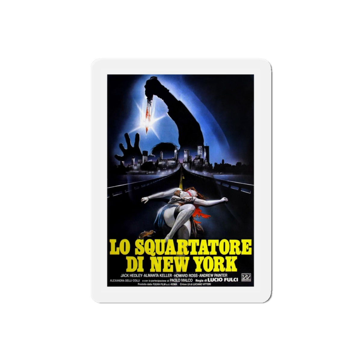 NEW YORK RIPPER 1982 Movie Poster - Refrigerator Magnet-5" x 5"-The Sticker Space