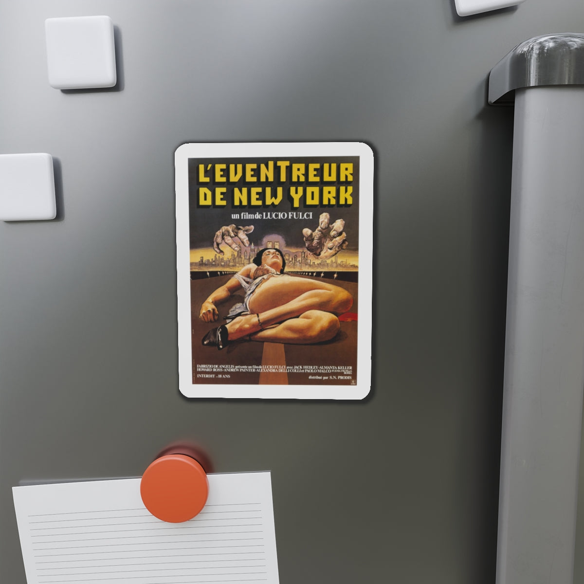 NEW YORK RIPPER (FRENCH) 1982 Movie Poster - Refrigerator Magnet-The Sticker Space