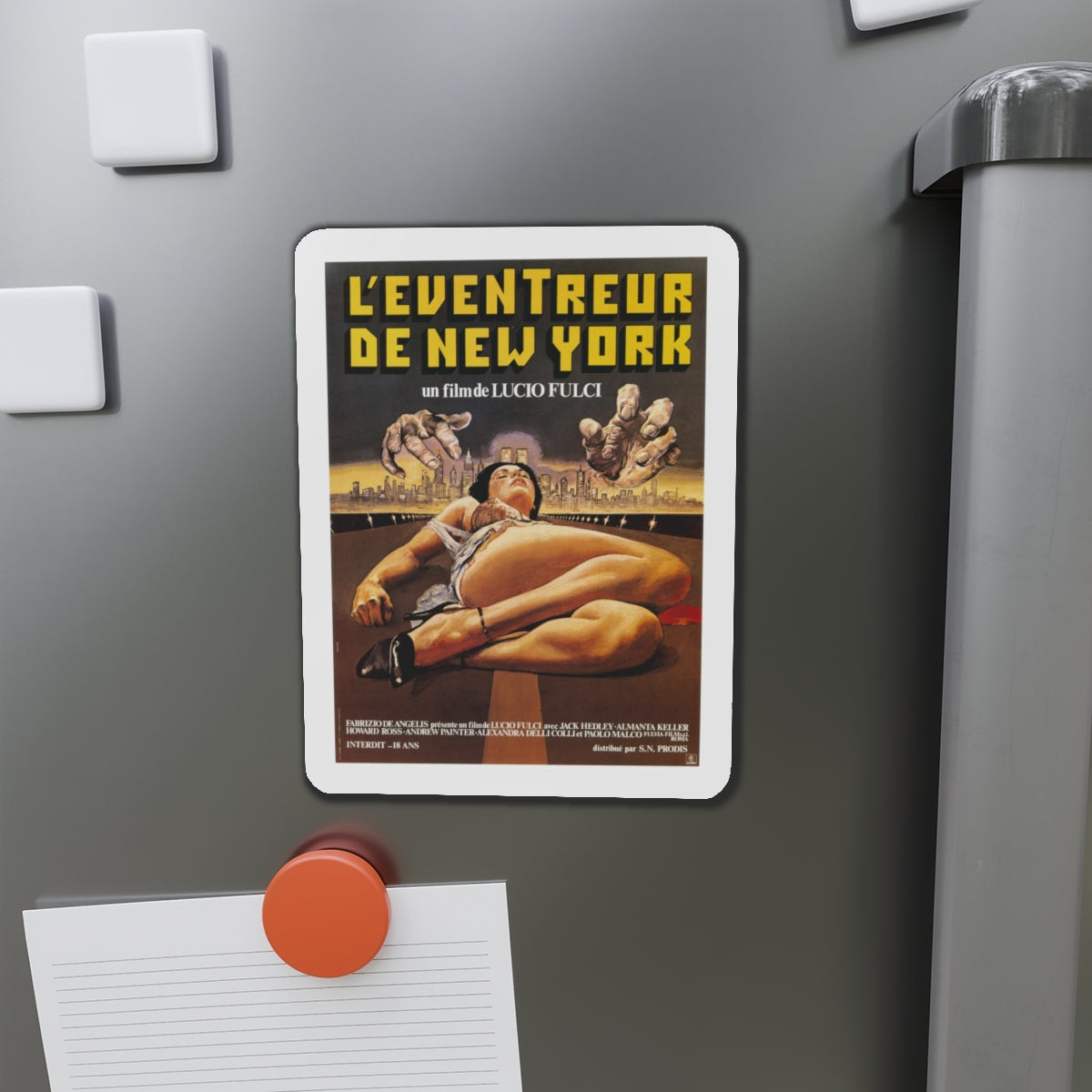 NEW YORK RIPPER (FRENCH) 1982 Movie Poster - Refrigerator Magnet-The Sticker Space