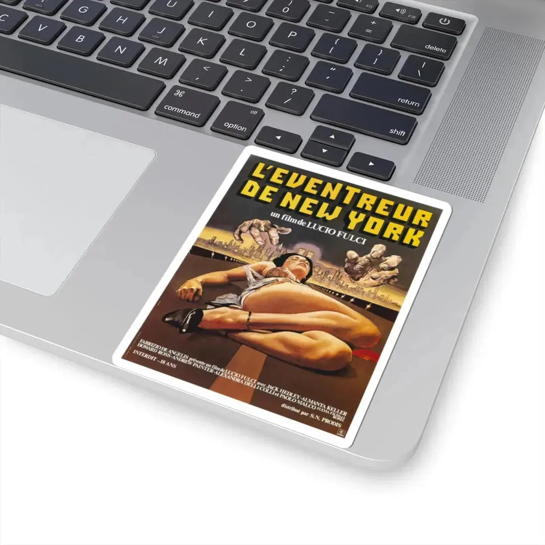 NEW YORK RIPPER (FRENCH) 1982 Movie Poster - STICKER Vinyl Kiss-Cut Decal - The Sticker Space