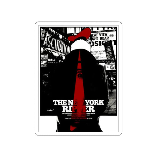 NEW YORK RIPPER (MONDO) 1982 Movie Poster STICKER Vinyl Die-Cut Decal 2 Inch - The Sticker Space