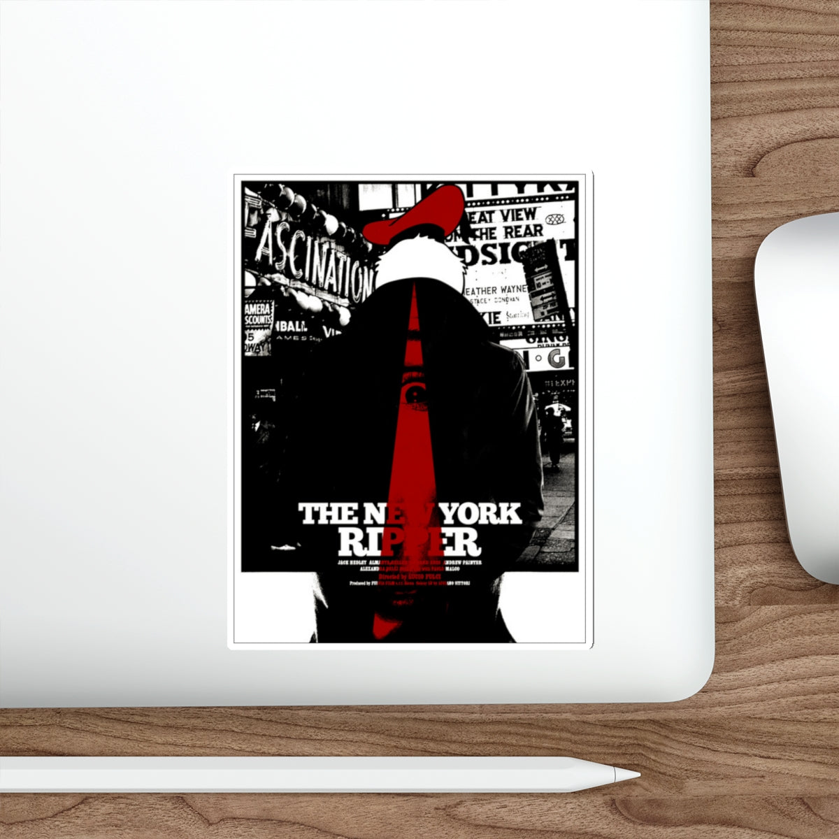 NEW YORK RIPPER (MONDO) 1982 Movie Poster STICKER Vinyl Die-Cut Decal-The Sticker Space