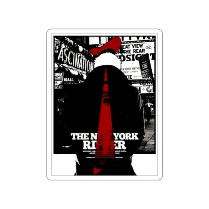 NEW YORK RIPPER (MONDO) 1982 Movie Poster STICKER Vinyl Die-Cut Decal-White-The Sticker Space