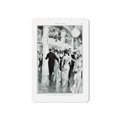 New York Society At Work - Part III The Ball, Harper's Bazar, February 1910 (Magazine Illustration) Refrigerator Magnet - The Sticker Space