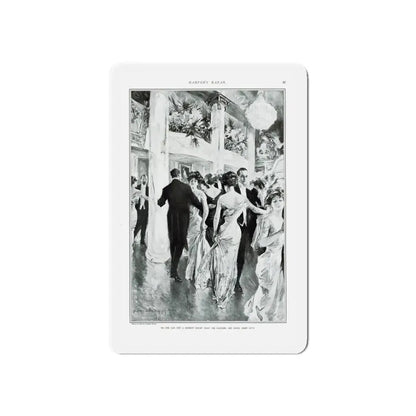 New York Society At Work - Part III The Ball, Harper's Bazar, February 1910 (Magazine Illustration) Refrigerator Magnet - The Sticker Space