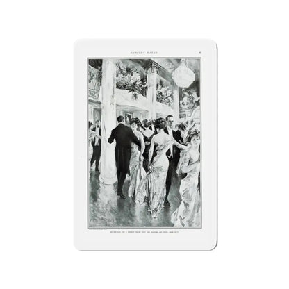 New York Society At Work - Part III The Ball, Harper's Bazar, February 1910 (Magazine Illustration) Refrigerator Magnet - The Sticker Space