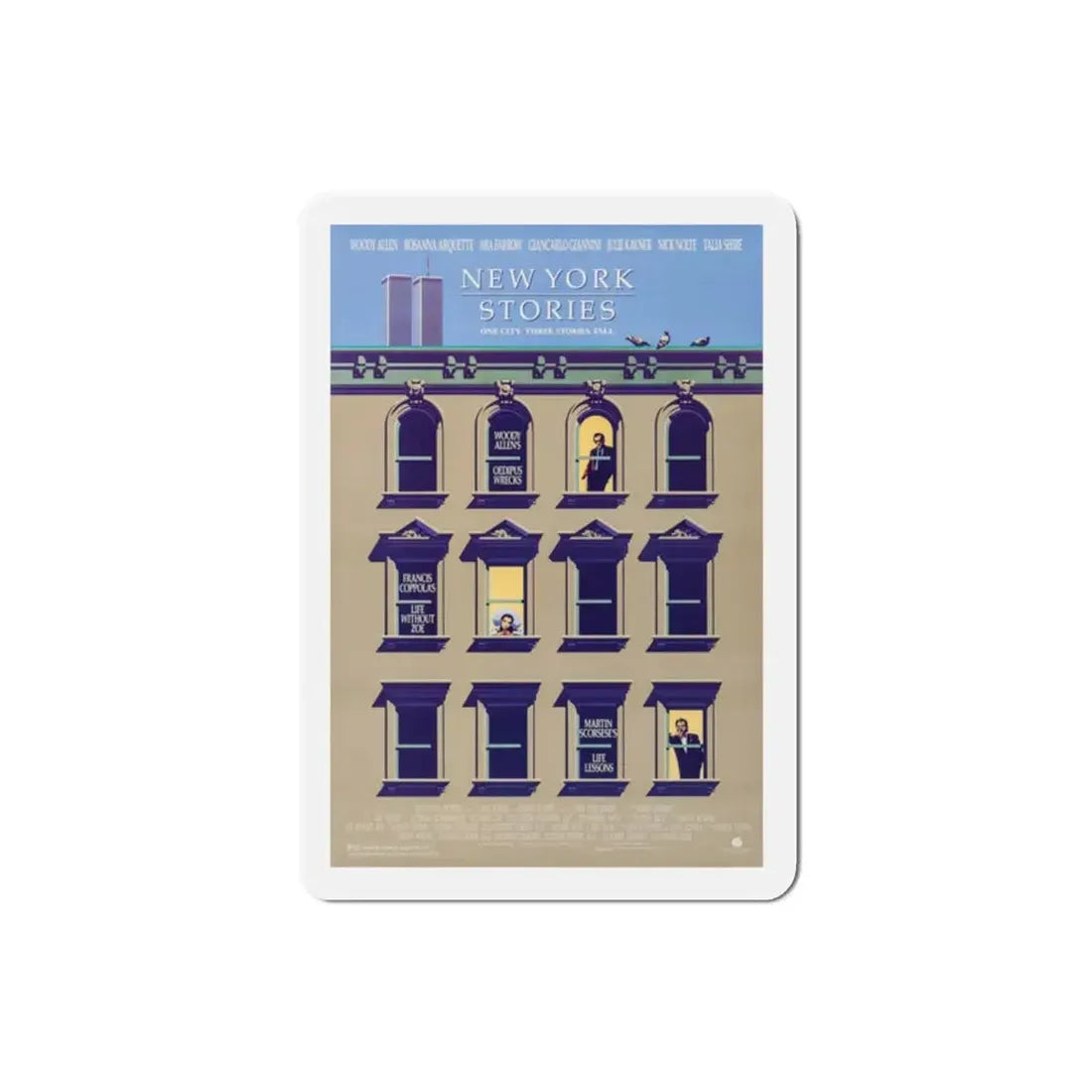 New York Stories 1989 Movie Poster Refrigerator Magnet 2 Inch - The Sticker Space