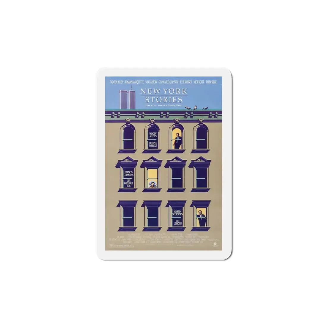 New York Stories 1989 Movie Poster Refrigerator Magnet 6 Inch - The Sticker Space
