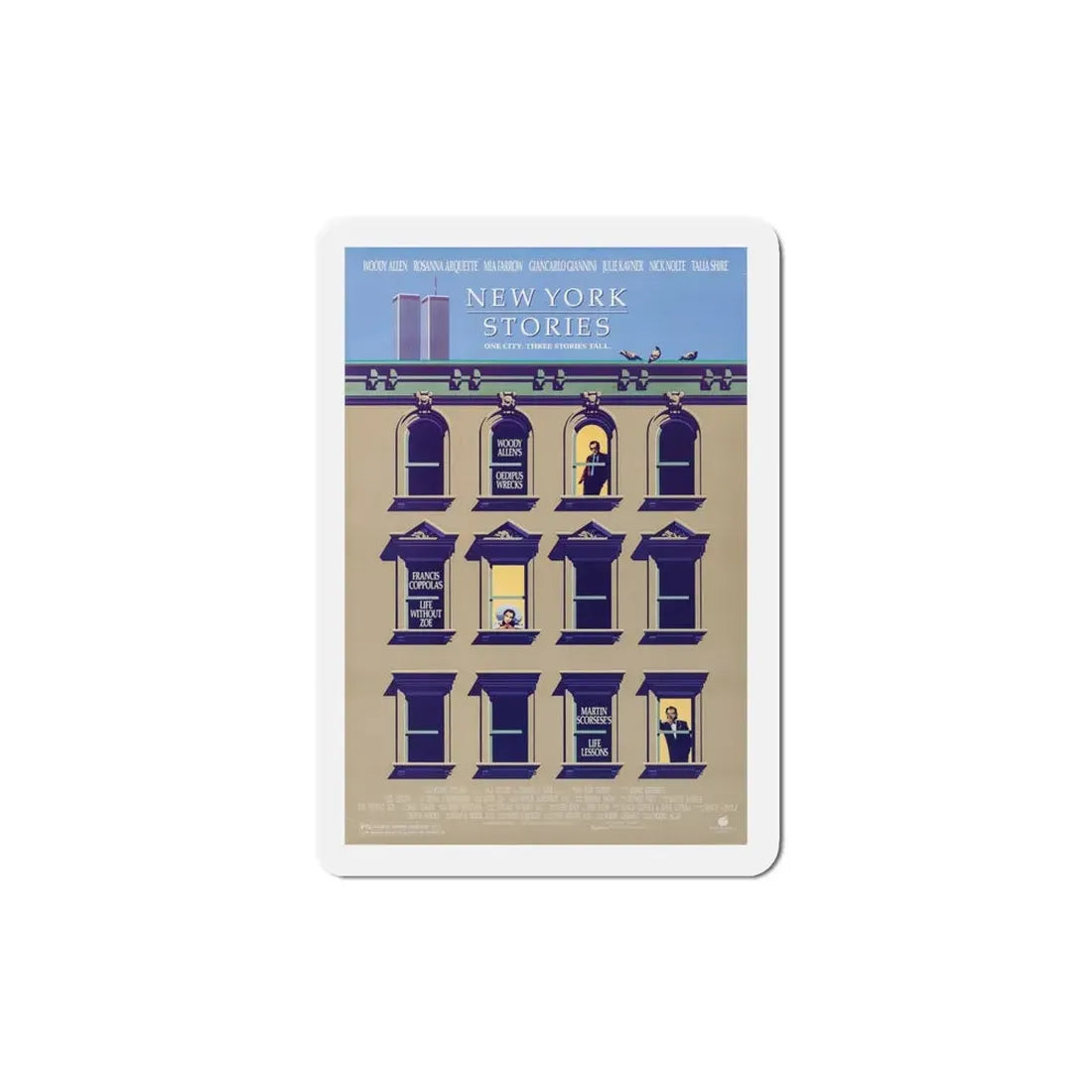 New York Stories 1989 Movie Poster Refrigerator Magnet - The Sticker Space