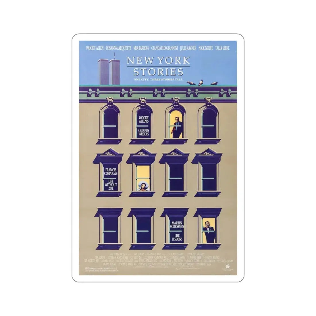 New York Stories 1989 Movie Poster STICKER Vinyl Die-Cut Decal 5 Inch - The Sticker Space