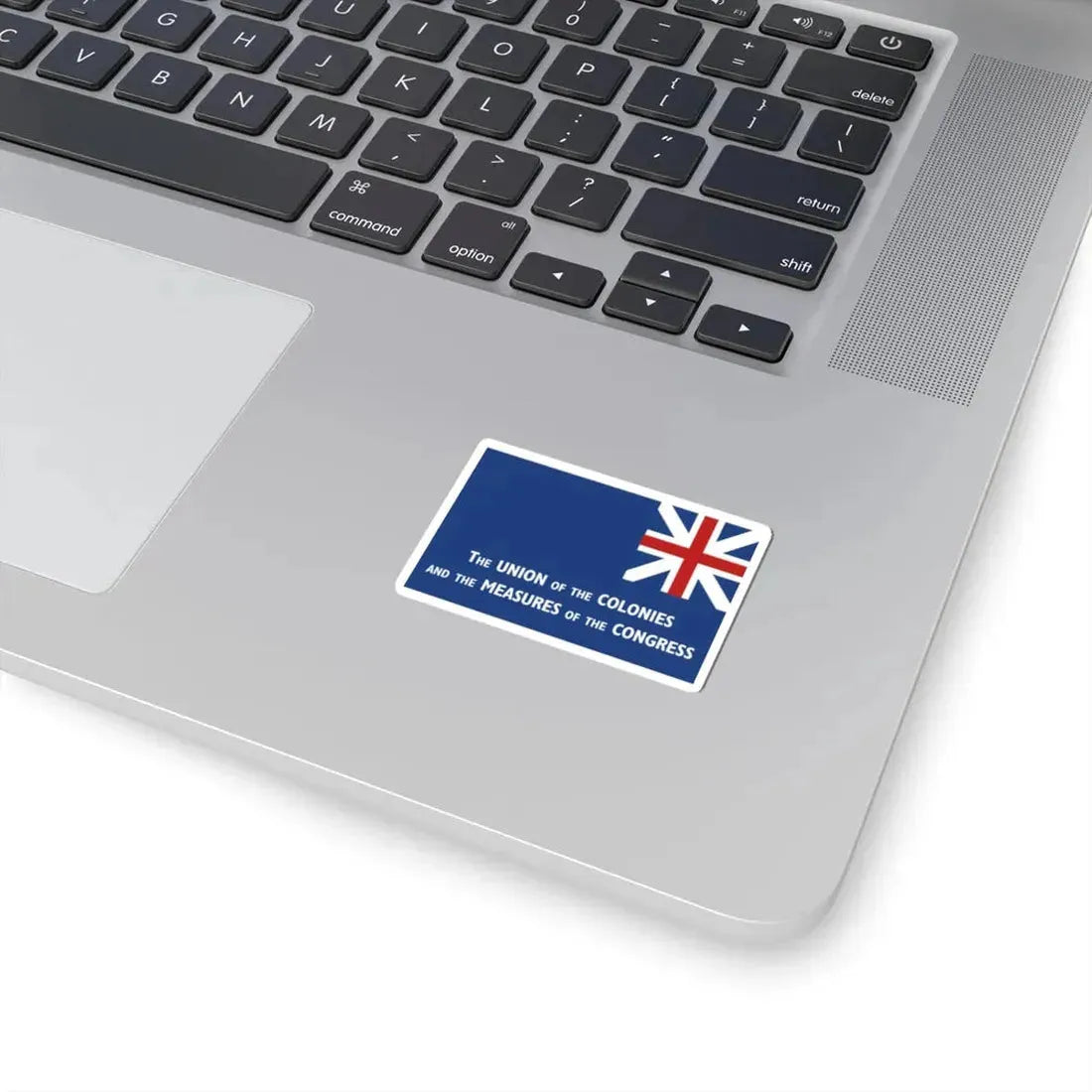 New York Union Flag 1775 reverse (United States) STICKER Vinyl Kiss-Cut Decal - The Sticker Space