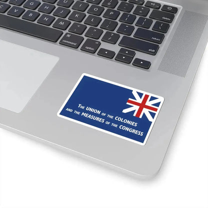 New York Union Flag 1775 reverse (United States) STICKER Vinyl Kiss-Cut Decal - The Sticker Space