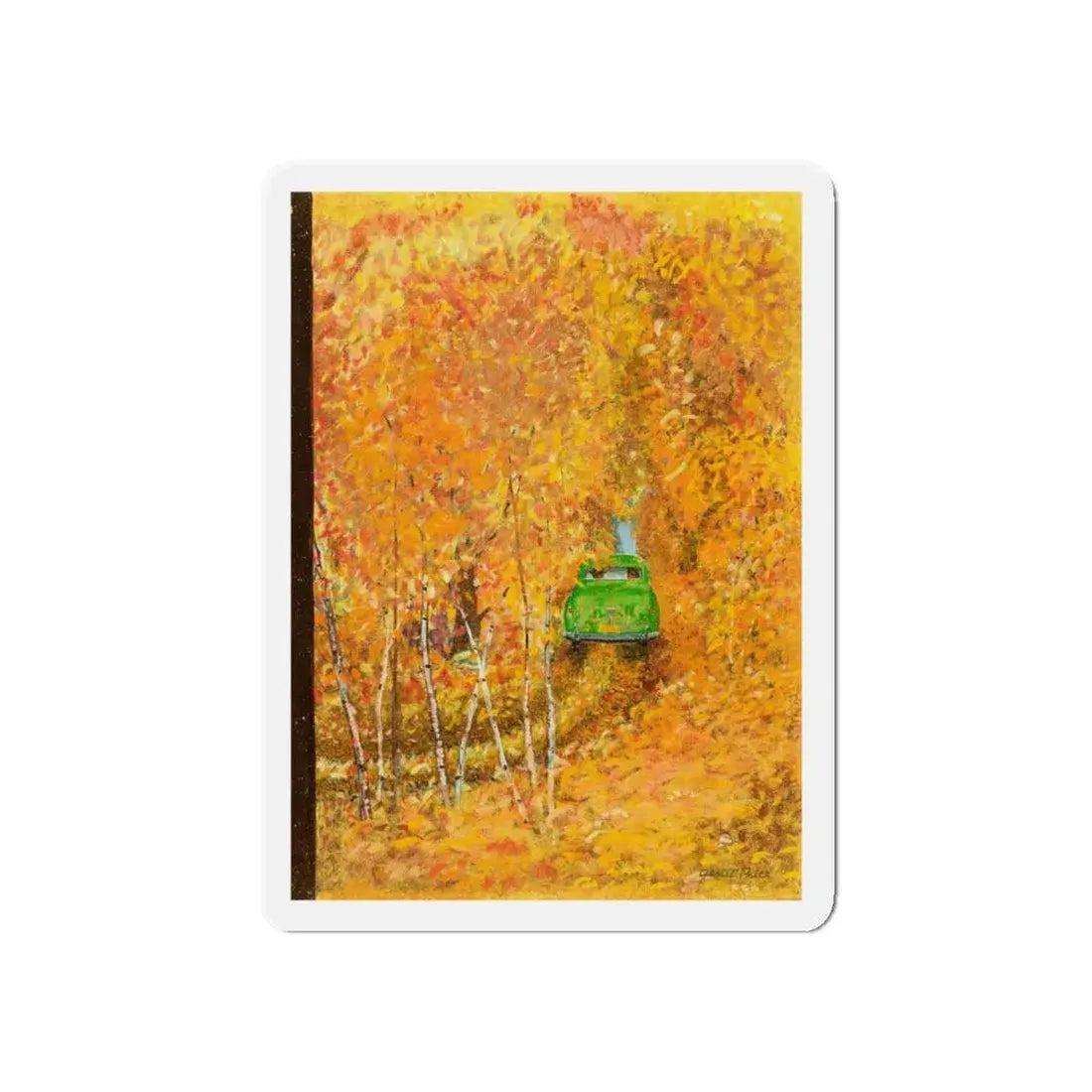 New Yorker cover, October 15, 1949 (Magazine Illustration) Refrigerator Magnet 5 Inch - The Sticker Space