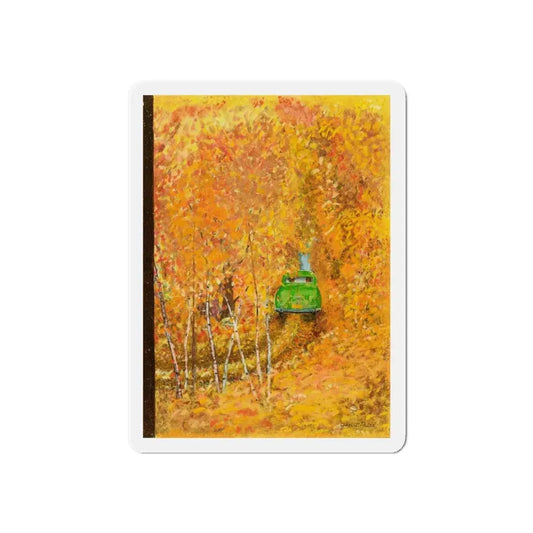 New Yorker cover, October 15, 1949 (Magazine Illustration) Refrigerator Magnet 6 Inch - The Sticker Space