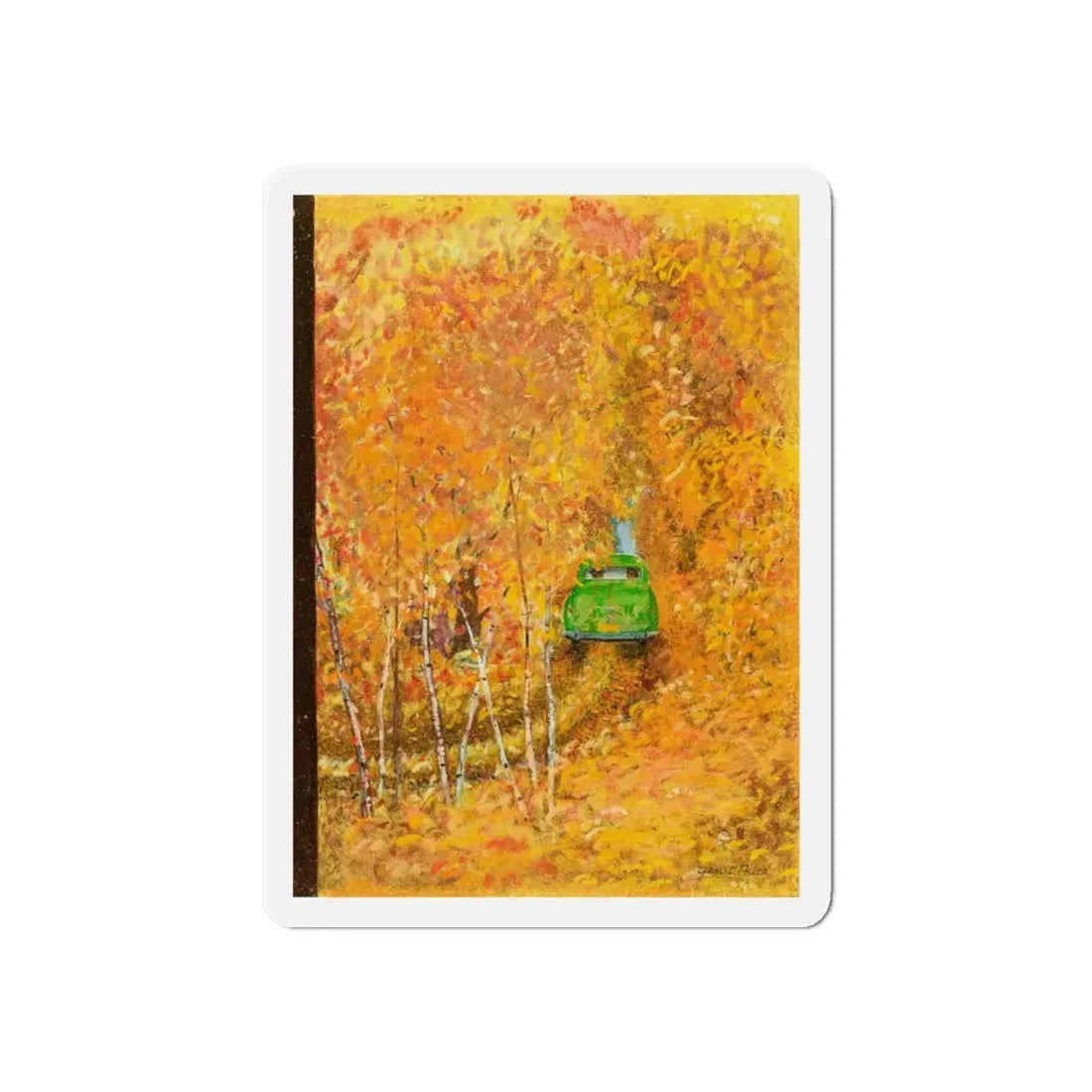 New Yorker cover, October 15, 1949 (Magazine Illustration) Refrigerator Magnet - The Sticker Space