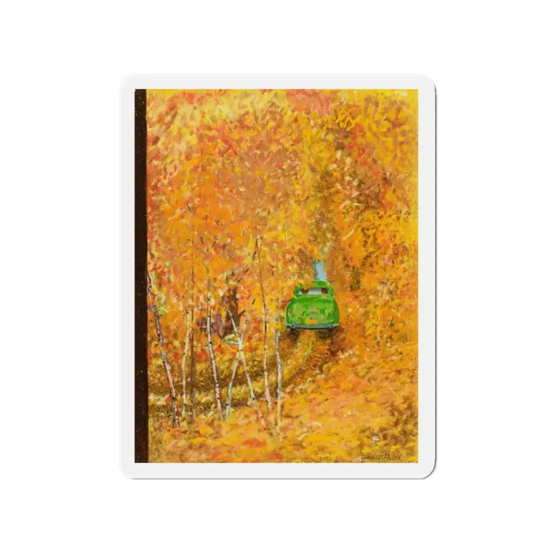 New Yorker cover, October 15, 1949 (Magazine Illustration) Refrigerator Magnet - The Sticker Space