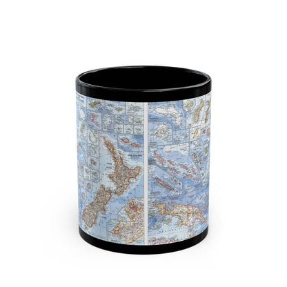 New Zealand, New Guinea (1962) (Map) Black Coffee Mug-11oz-The Sticker Space