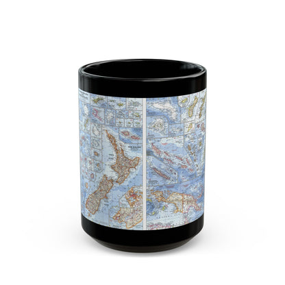 New Zealand, New Guinea (1962) (Map) Black Coffee Mug-15oz-The Sticker Space