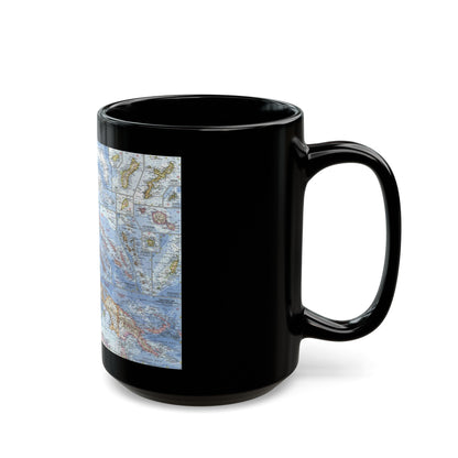 New Zealand, New Guinea (1962) (Map) Black Coffee Mug-The Sticker Space