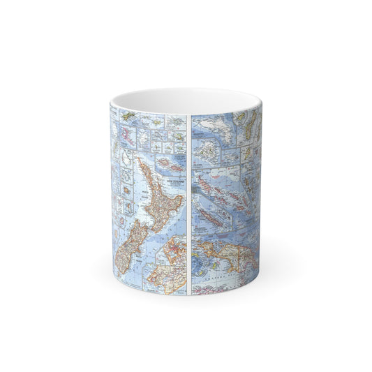 New Zealand, New Guinea (1962) (Map) Color Changing Mug 11oz-11oz-The Sticker Space