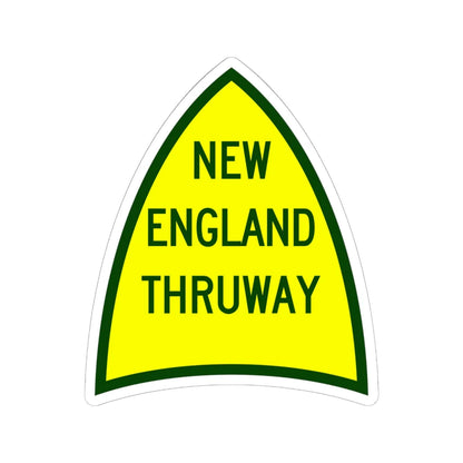NewEngThruway (New York) (Road Sign) STICKER Vinyl Kiss-Cut Decal 6 Inch White - The Sticker Space