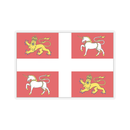 Newfoundland - banner of arms (Canada) STICKER Vinyl Kiss-Cut Decal 2 Inch Transparent - The Sticker Space