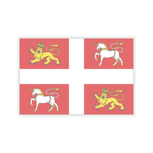 Newfoundland - banner of arms (Canada) STICKER Vinyl Kiss-Cut Decal 2 Inch Transparent - The Sticker Space