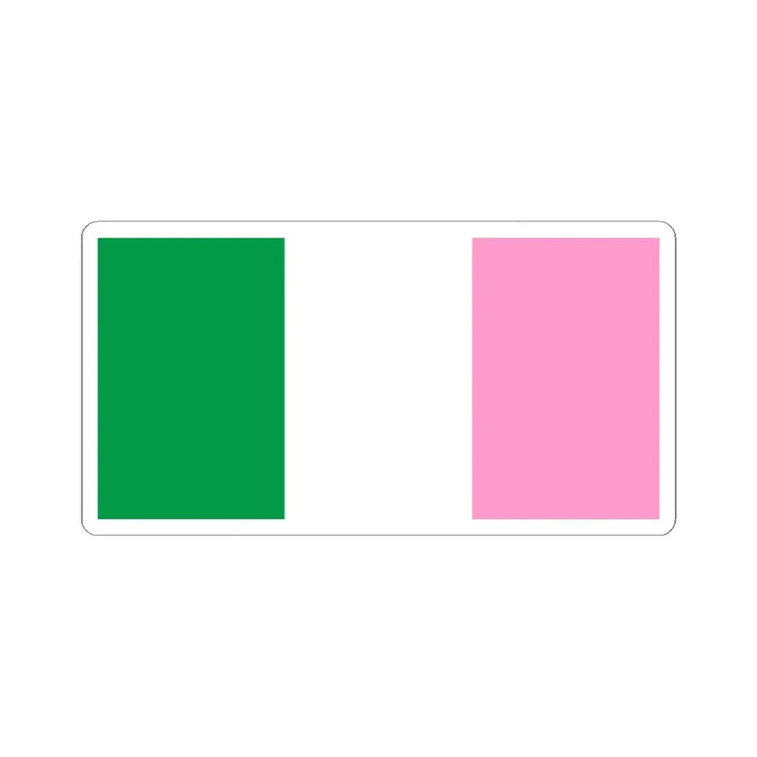 Newfoundland Tricolour (Canada) STICKER Vinyl Kiss-Cut Decal 4 Inch White - The Sticker Space