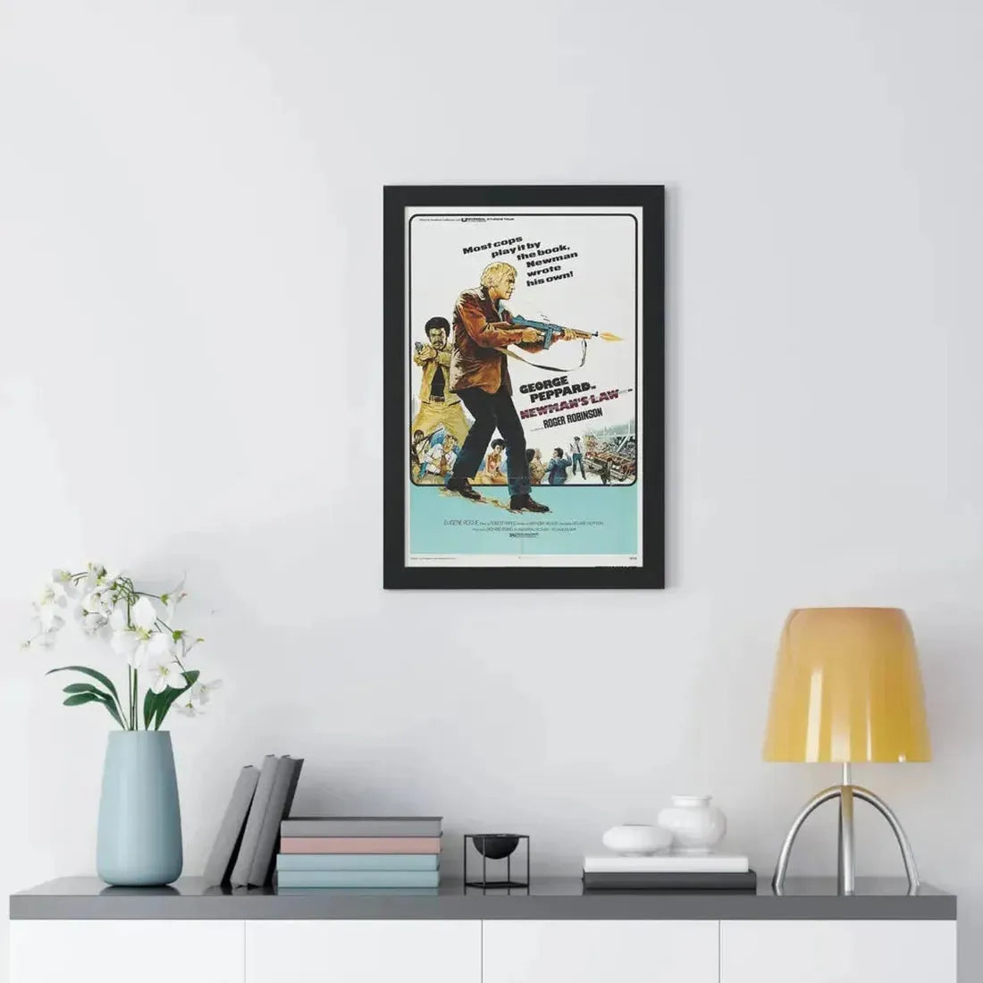 NEWMAN'S LAW 1974 - Framed Movie Poster - The Sticker Space