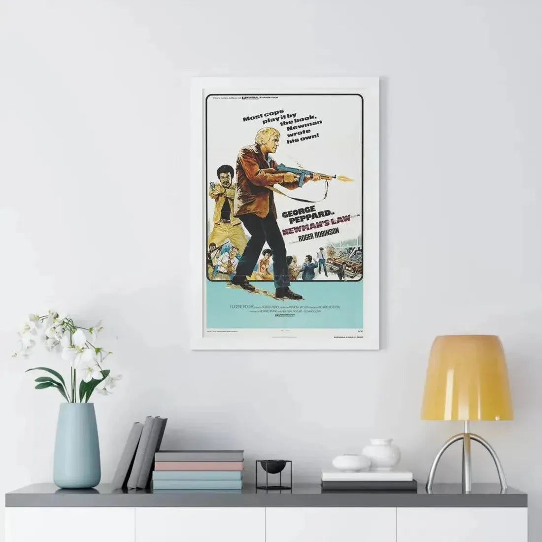 NEWMAN'S LAW 1974 - Framed Movie Poster - The Sticker Space