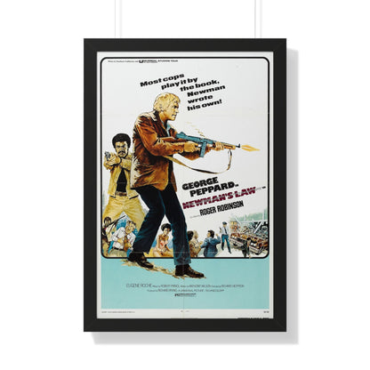 NEWMAN'S LAW 1974 - Framed Movie Poster-20" x 30"-The Sticker Space