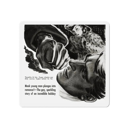 Next Christmas (1), Liberty magazine, December 24, 1938 (Magazine Illustration) Refrigerator Magnet - The Sticker Space