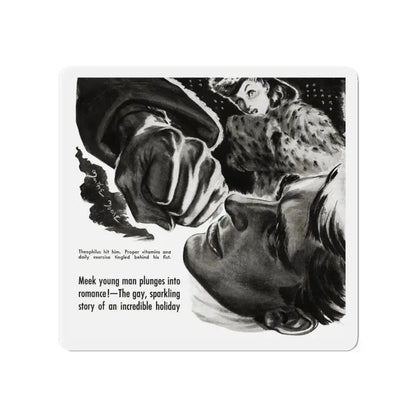 Next Christmas (1), Liberty magazine, December 24, 1938 (Magazine Illustration) Refrigerator Magnet - The Sticker Space