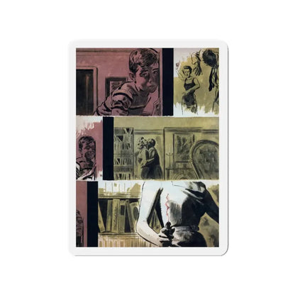 Next Door (1), Cosmopolitan, April 1955 (Magazine Illustration) Refrigerator Magnet - The Sticker Space