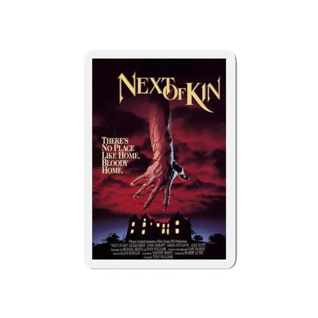 NEXT OF KIN 1989 Movie Poster - Refrigerator Magnet 4 Inch Die-Cut - The Sticker Space