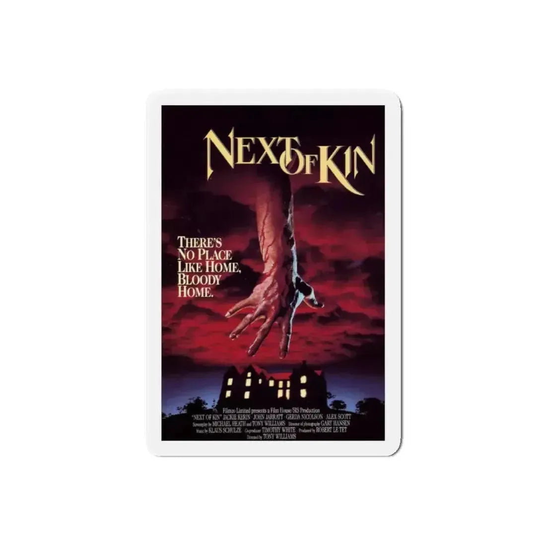 NEXT OF KIN 1989 Movie Poster - Refrigerator Magnet 6 Inch Die-Cut - The Sticker Space