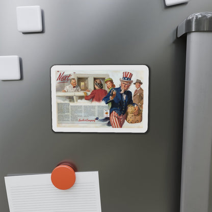 Next, Saturday Evening Post, February 24, 1945 (Magazine Illustration) Refrigerator Magnet-The Sticker Space