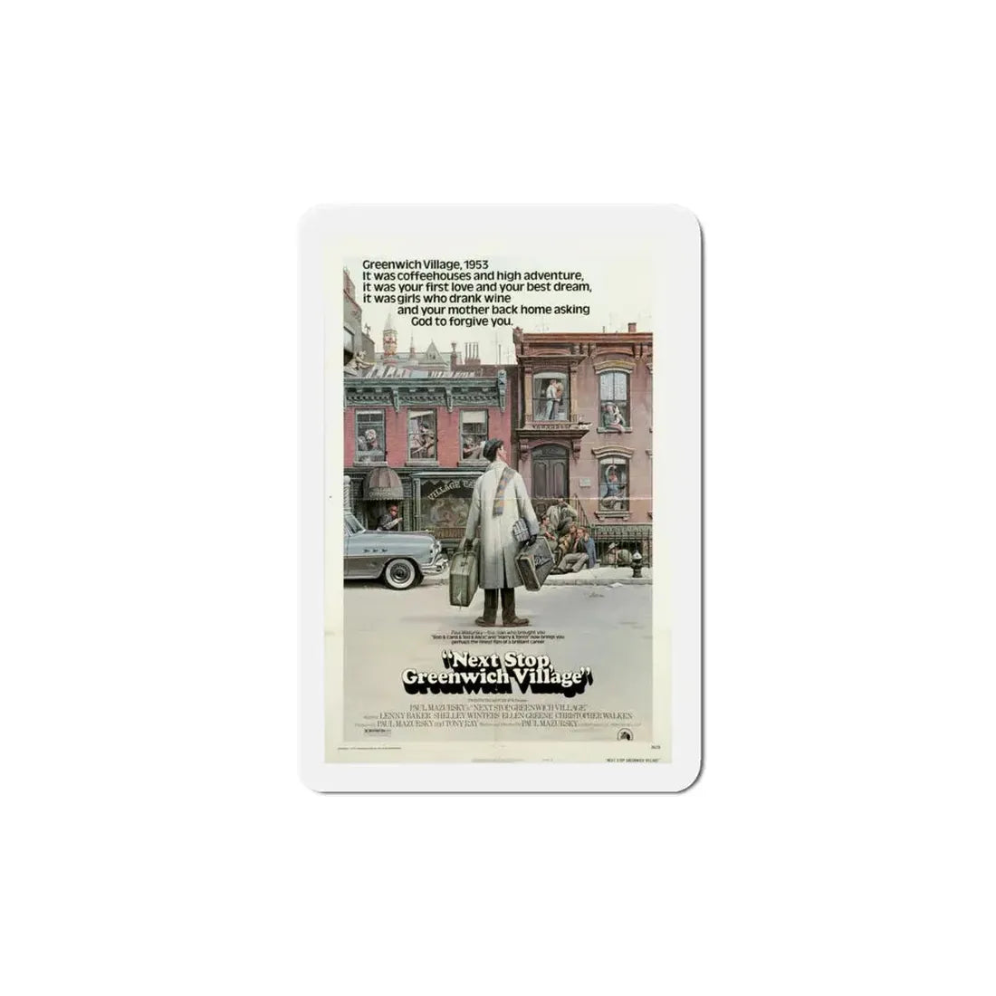 Next Stop Greenwich Village 1976 Movie Poster Refrigerator Magnet 6 Inch - The Sticker Space