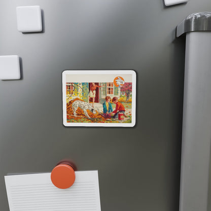 NFPA advertisement, Sparky Says (Magazine Illustration) Refrigerator Magnet-The Sticker Space