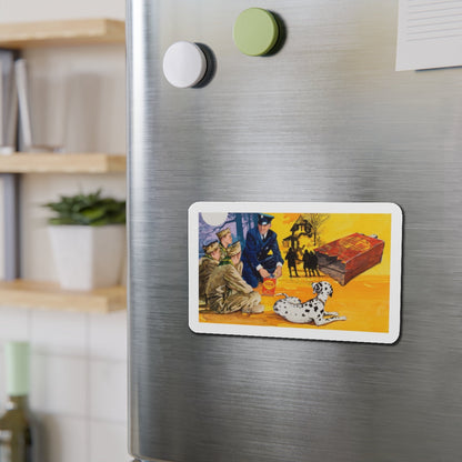 NFPA- Lesson for Boy Scouts (Magazine Illustration) Refrigerator Magnet-The Sticker Space