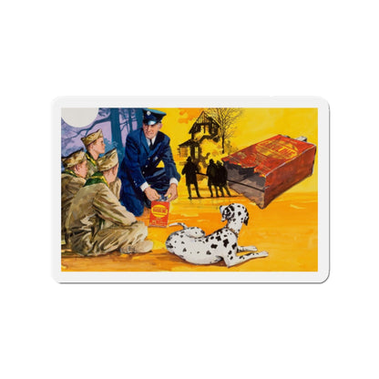 NFPA- Lesson for Boy Scouts (Magazine Illustration) Refrigerator Magnet-2" x 2"-The Sticker Space